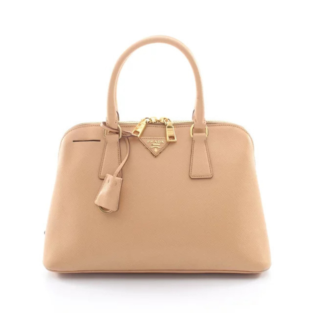 Prada SAFFIANO LUX handbag leather Beige Cream
